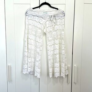 Letarte  skulls hand made coverup swimwear capri